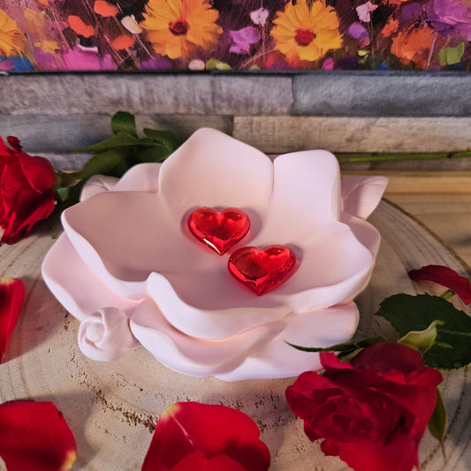 Silikonform: Schale "Offene Rosenblüte"