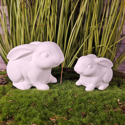 Silikonform: Hoppelndes Häschen, zwei Größen