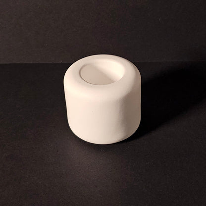 Silikonform: Neutraler Stabkerzenhalter im abgerundeten Design