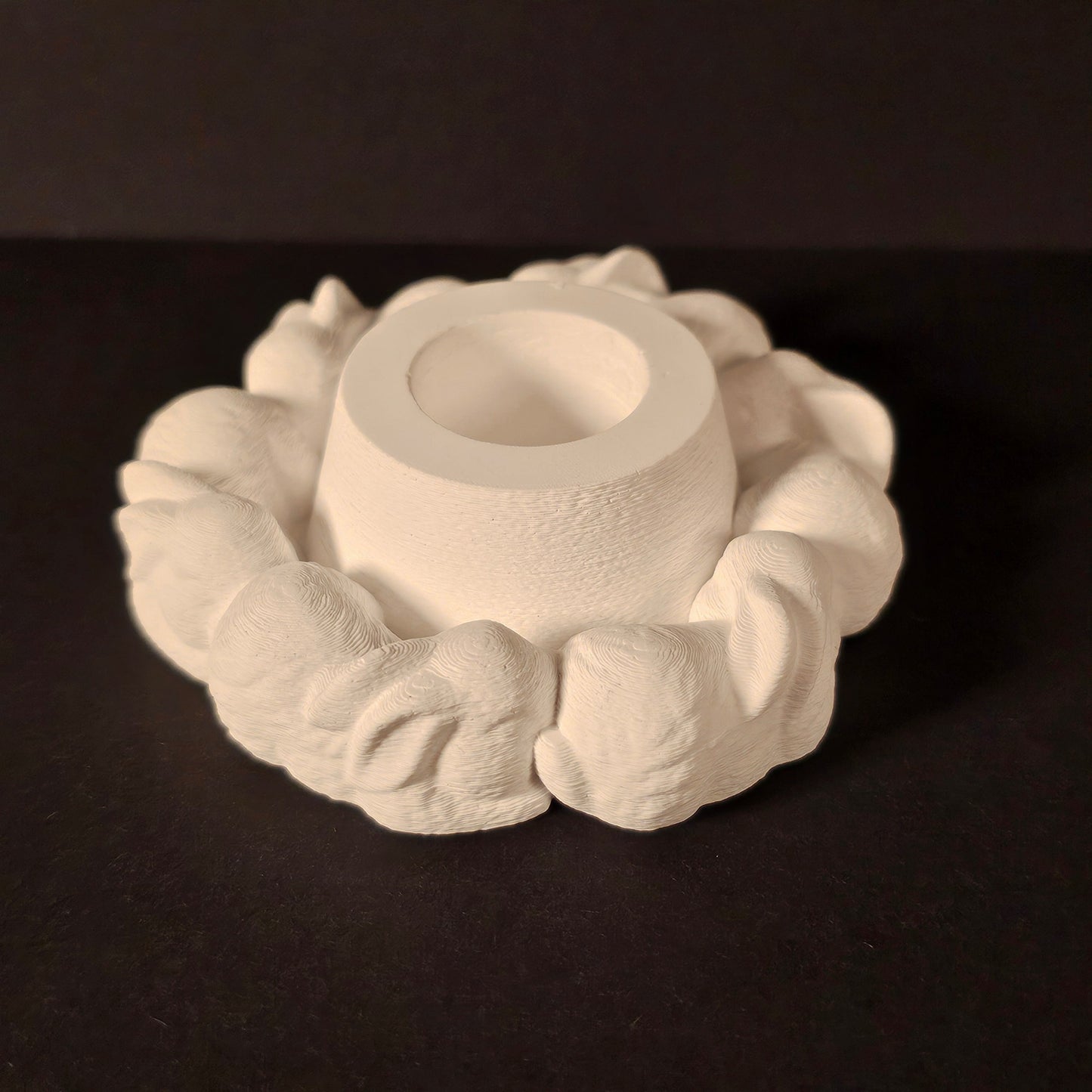 Silikonform: Stabkerzenhalter "Hasenrunde"