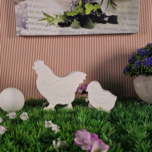 Silikonform: Huhn mit Küken