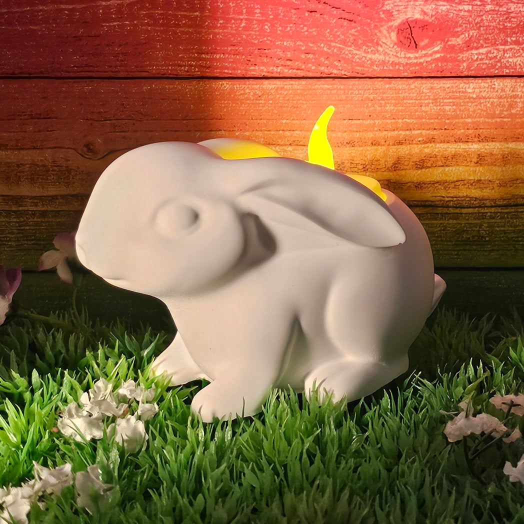 Silikonform: Teelichthalter "Sitzender Hase"
