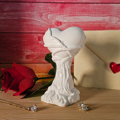 Silikonform: Dekofigur "Umwobenes Herz"