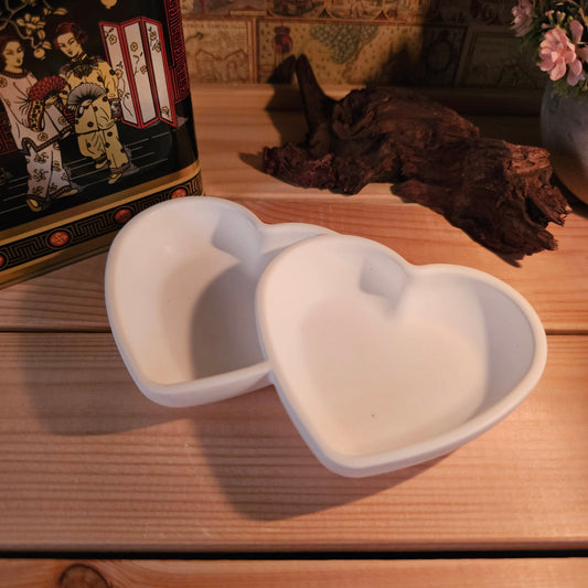 Silikonform: Schale "Doppelherz"