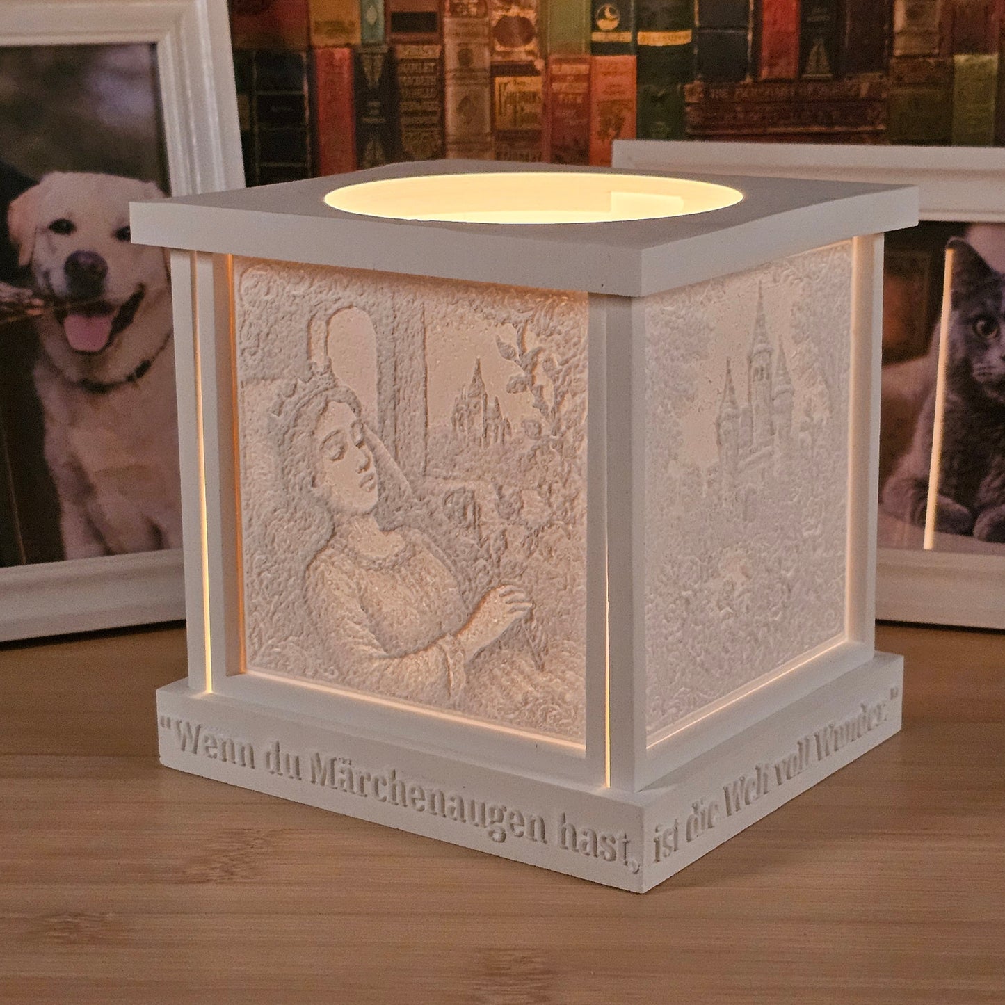 Silikonform: Deckel für Lithophanie