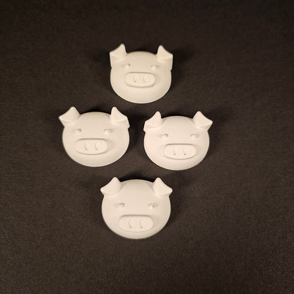 Silikonform: Kleine Schweinchenköpfe, 16er Form