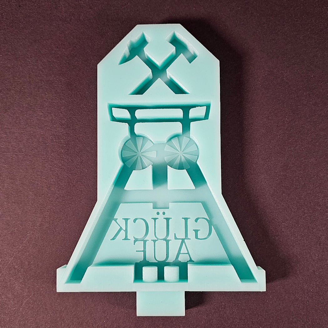 Silikonform: Etagere "Glück auf"