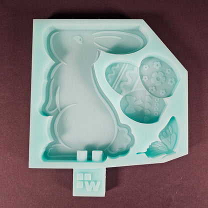 Silikonform: Etagere "Osterhase"