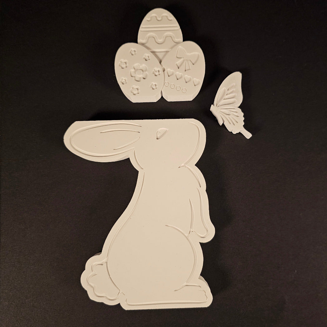 Silikonform: Etagere "Osterhase"