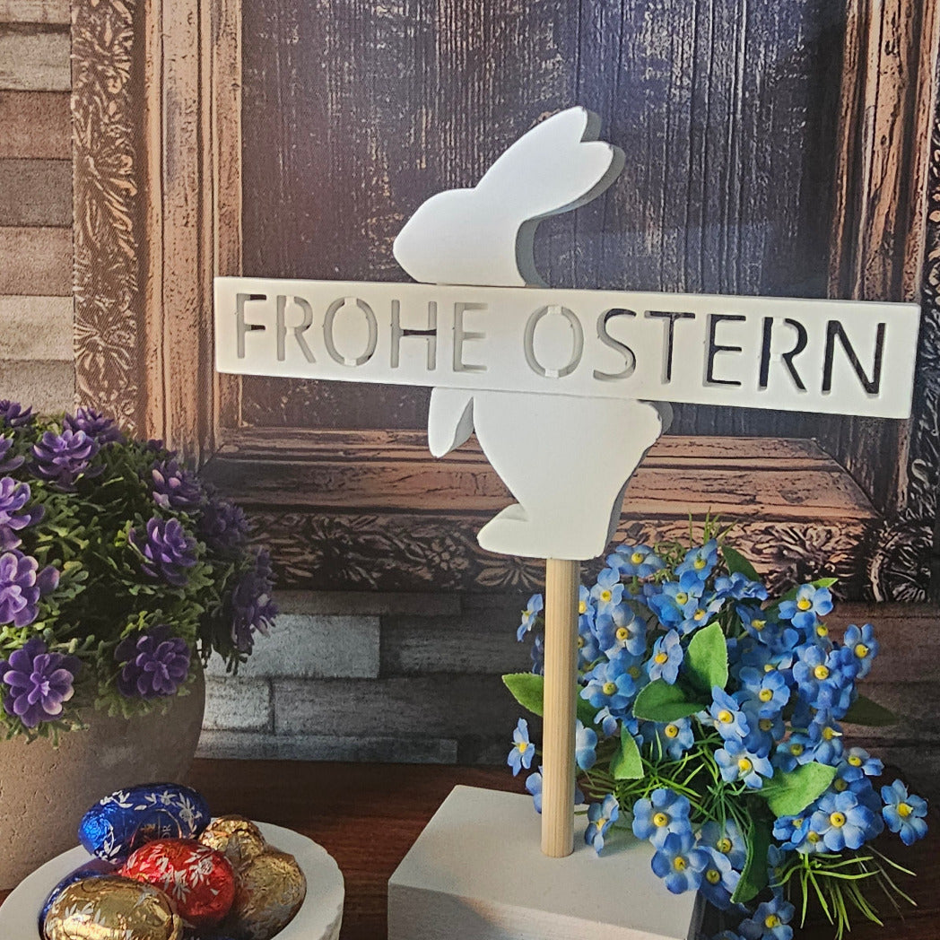 Silikonform: Stecker "Osterhase" für Klötzchen