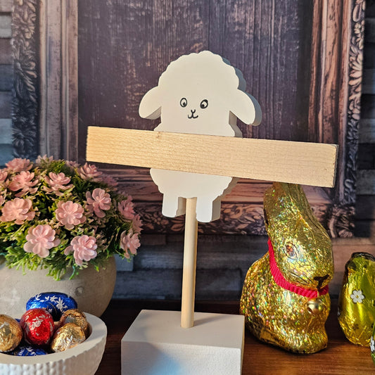Silikonform: Stecker "Osterlamm" für Klötzchen