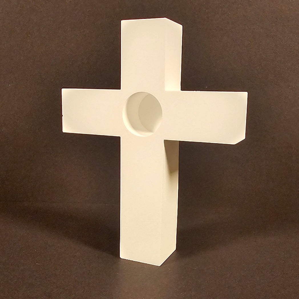 Silikonform: Stabkerzenhalter "Kreuz"