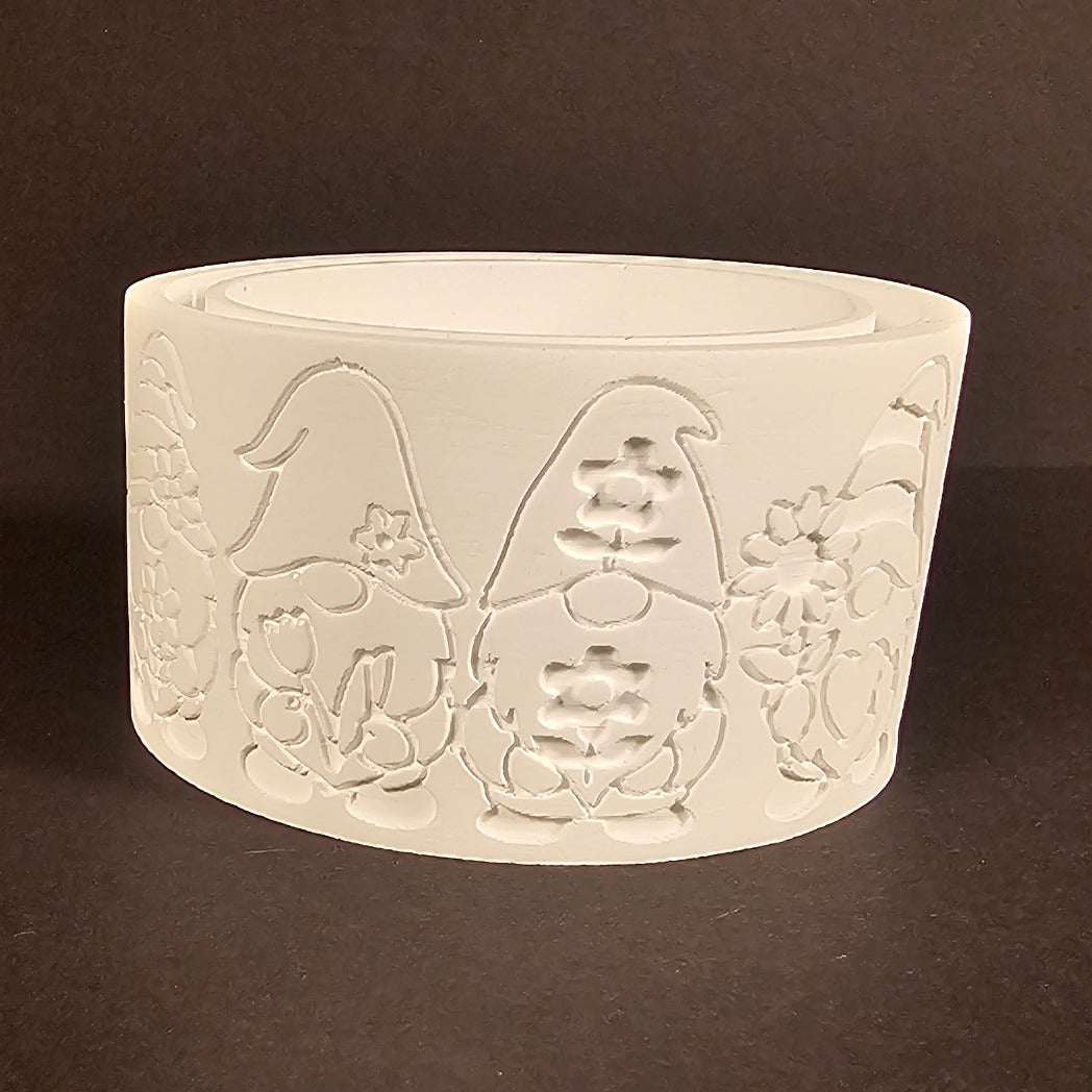 Silikonform: Windlichtsockel "Frühlingswichtel"