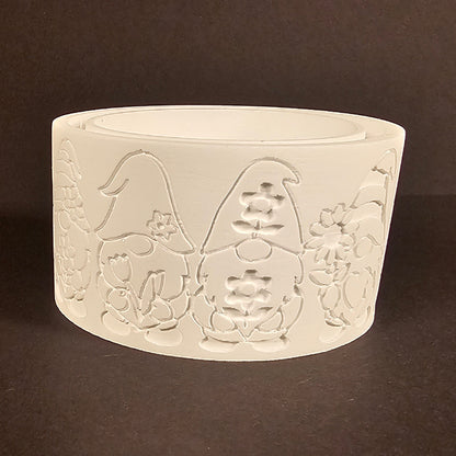 Silikonform: Windlichtsockel "Frühlingswichtel"