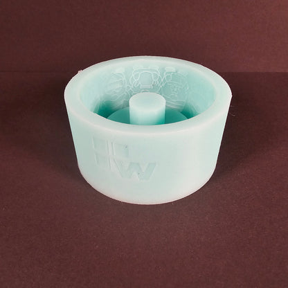 Silikonform: Windlichtsockel "Frühlingswichtel"