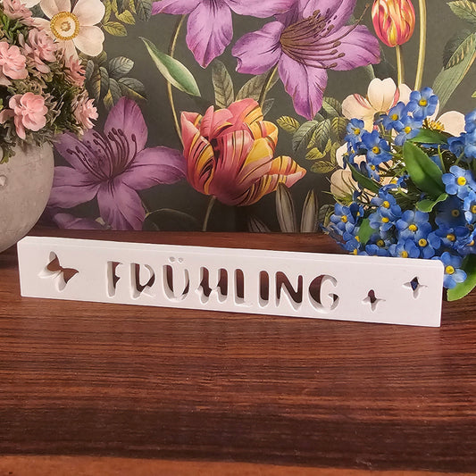 Silikonform: Klötzchen "Frühling"