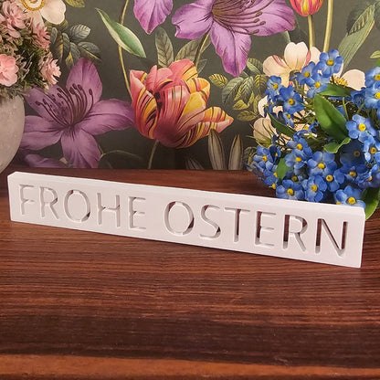 Silikonform: Klötzchen "Frohe Ostern"
