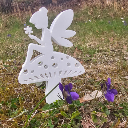 Silikonform: Elfe auf Pilz