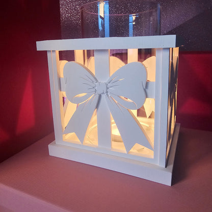 Silikonform: Laternen-Rahmen "Geschenkschleife"