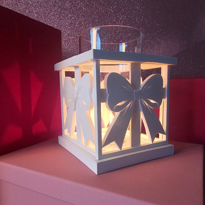 Silikonform: Laternen-Rahmen "Geschenkschleife"