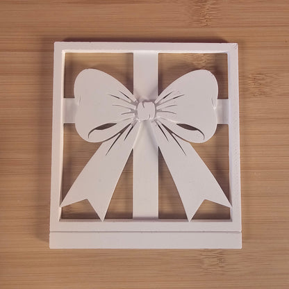 Silikonform: Laternen-Rahmen "Geschenkschleife"