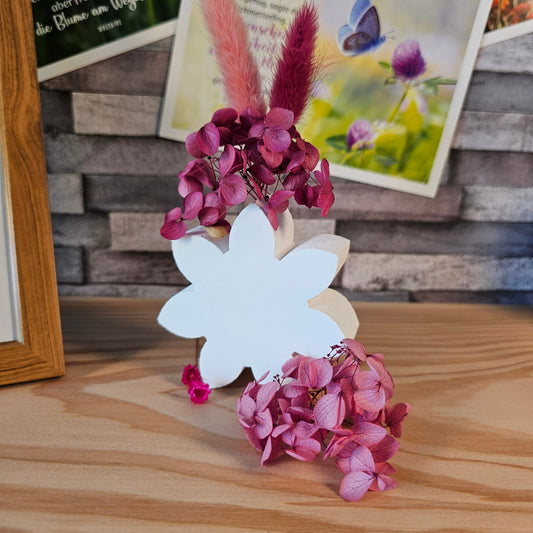 Silikonform: Blütenhalter für Trockenblumen