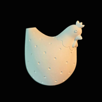 Silikonform: Huhn "Dicke Bertha" für eine Federdekoration