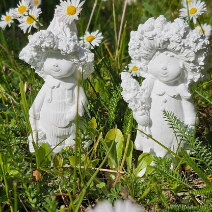 Silikonform: Blumenkinder (Mädchen und Junge)