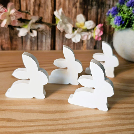 Silikonform: Kleiner sitzender Hase, 4er Form