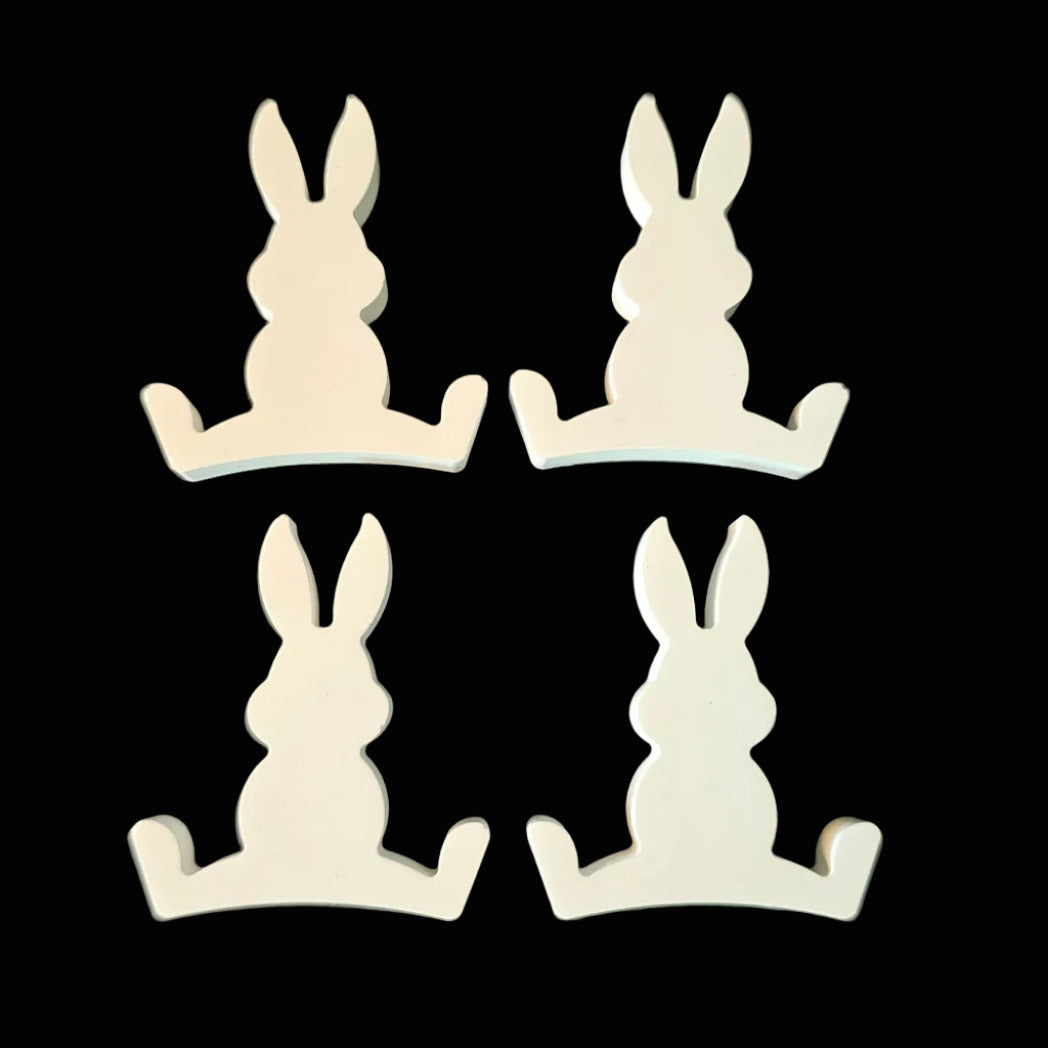 Silikonform: Kleiner Hase im Spagat, 4er Form