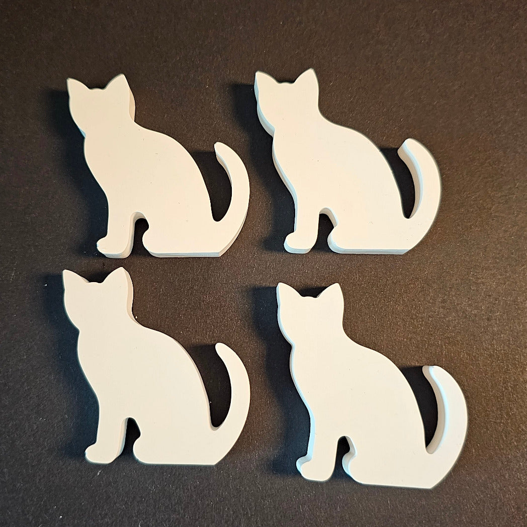 Silikonform: Kleine Katze, 4er Form