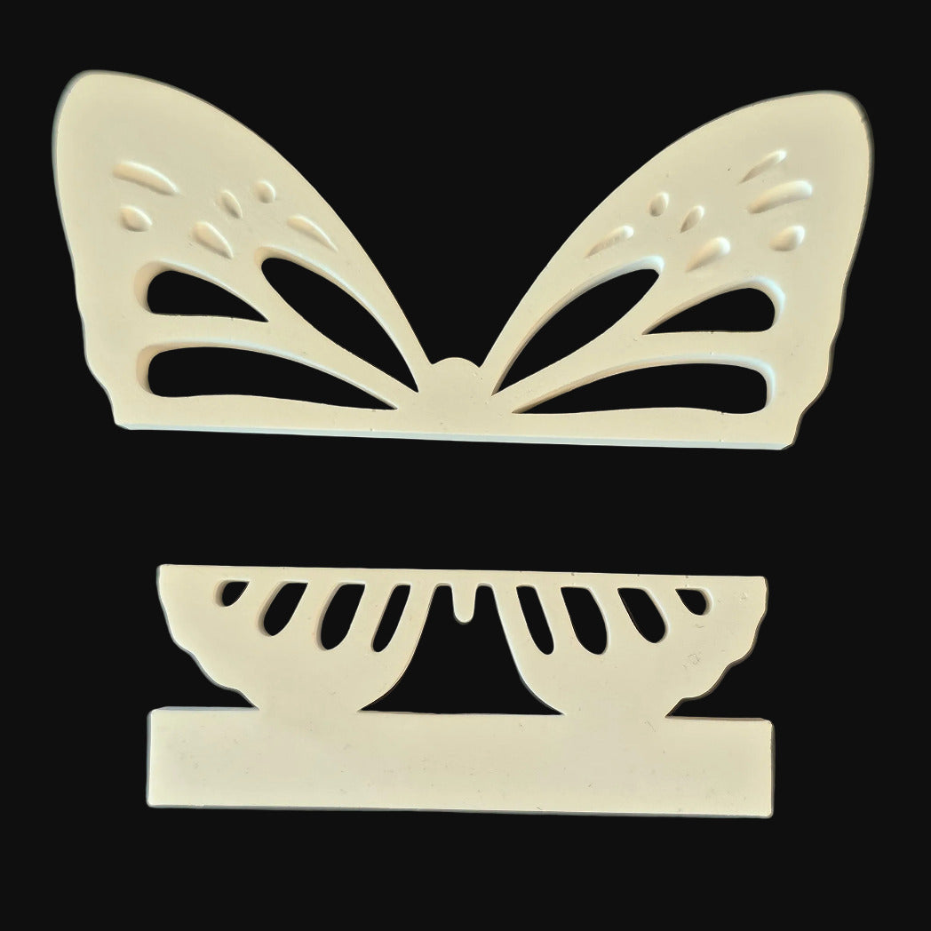 Silikonform: Einschieber "Schmetterling" für Klötzchen