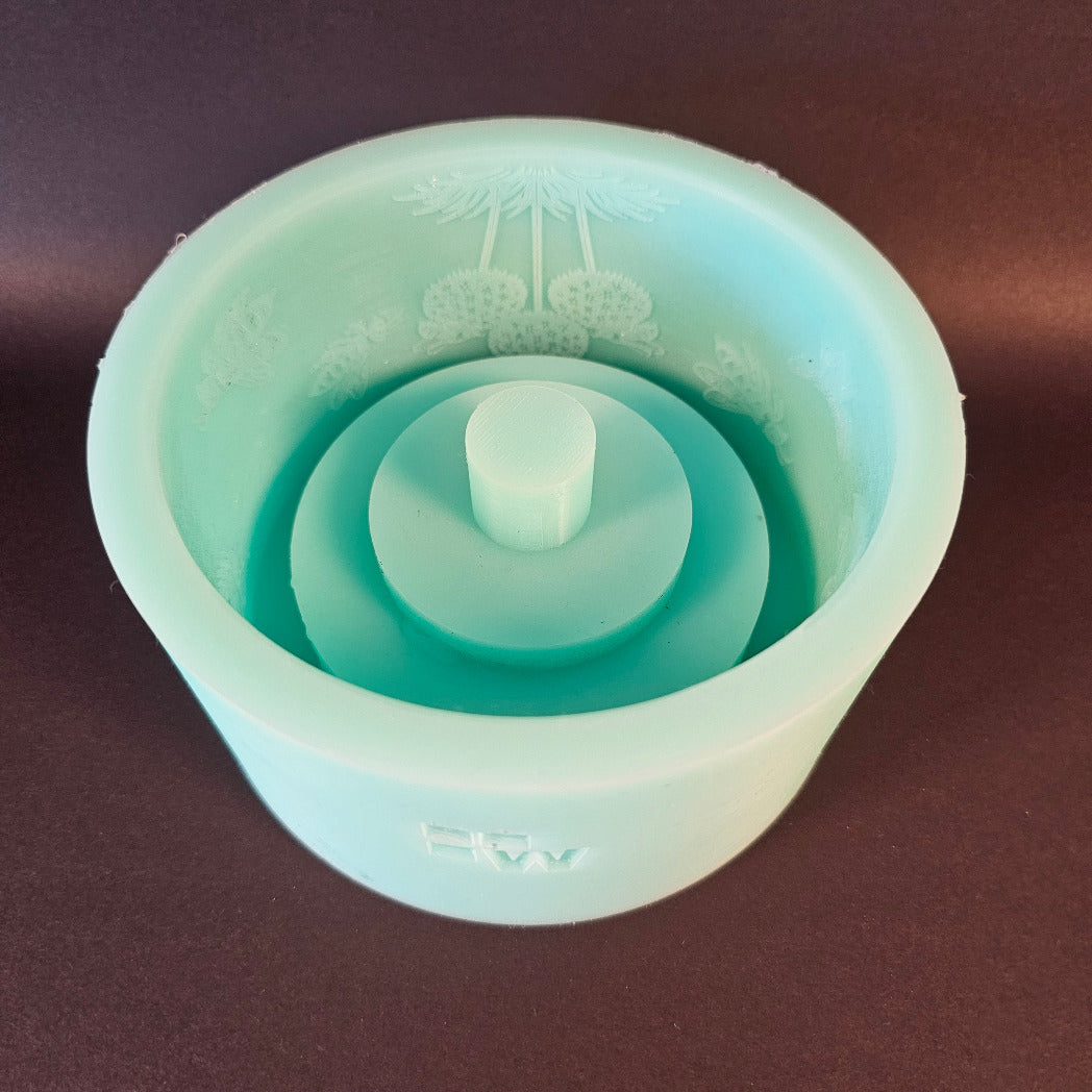 Silikonform: Windlichtsockel "Bienenkorb"