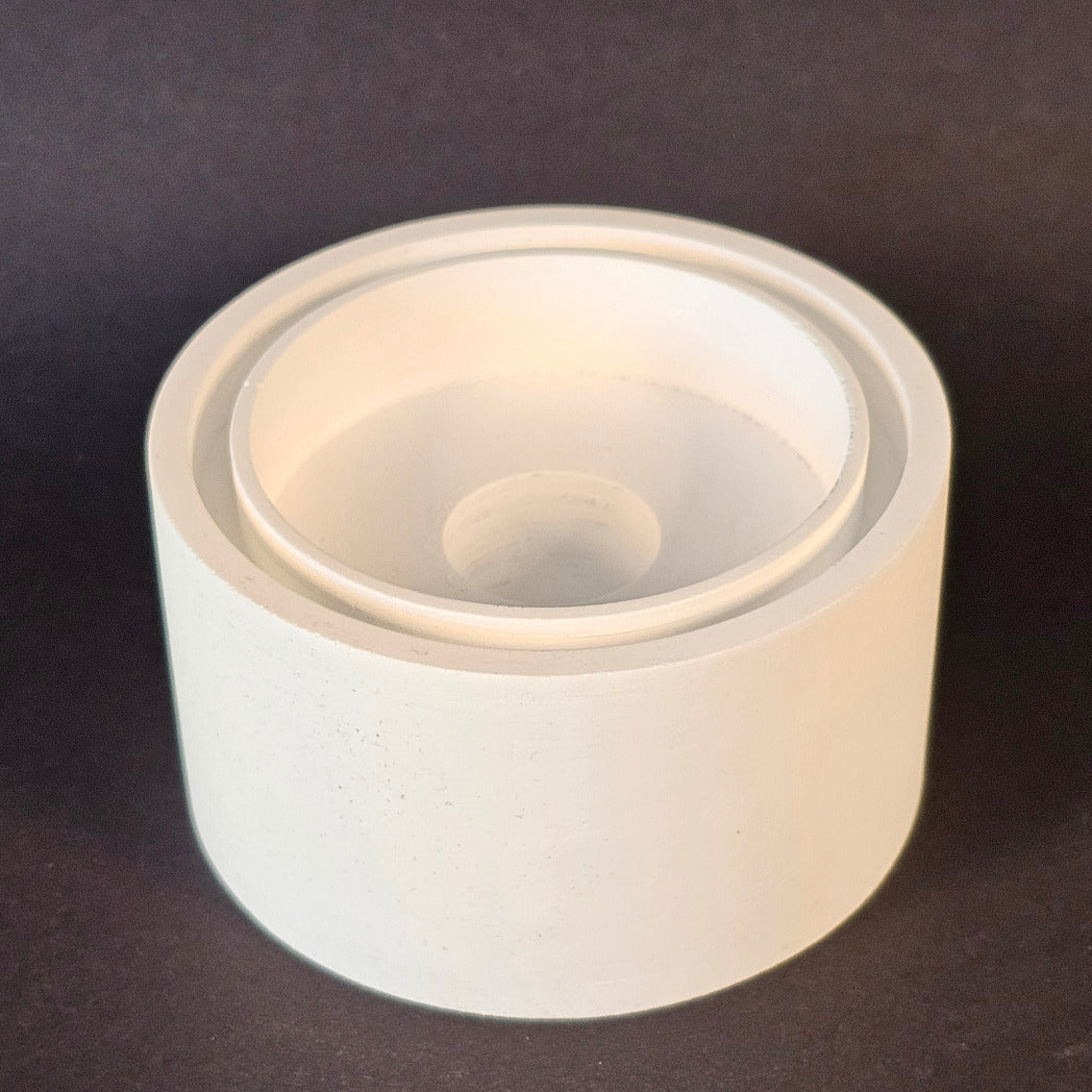 Silikonform: Windlichtsockel "blanko"