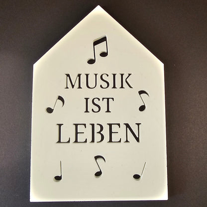 Silikonform: Kuhni-Haus "Musik"