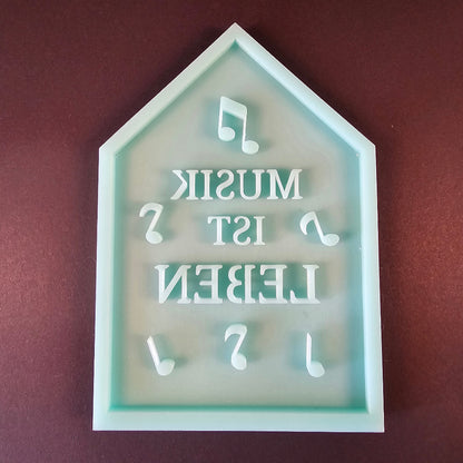 Silikonform: Kuhni-Haus "Musik"