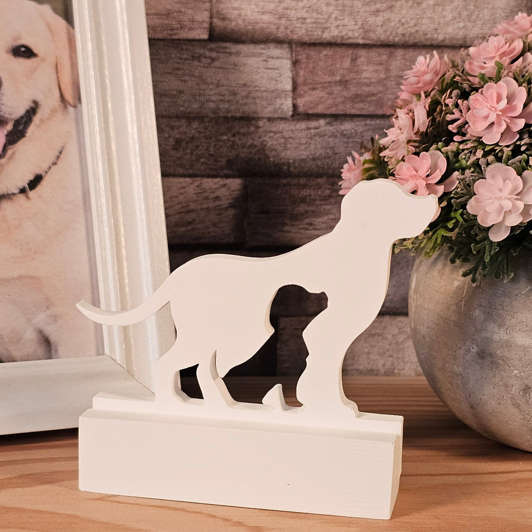 Silikonform: Einschieber "Hund mit Welpe"