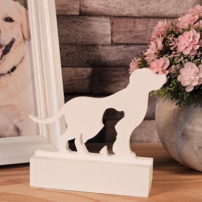 Silikonform: Einschieber "Hund mit Welpe"