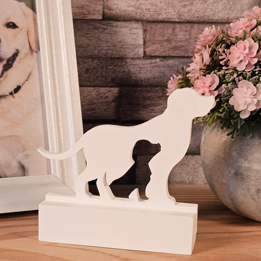 Silikonform: Einschieber "Hund mit Welpe"
