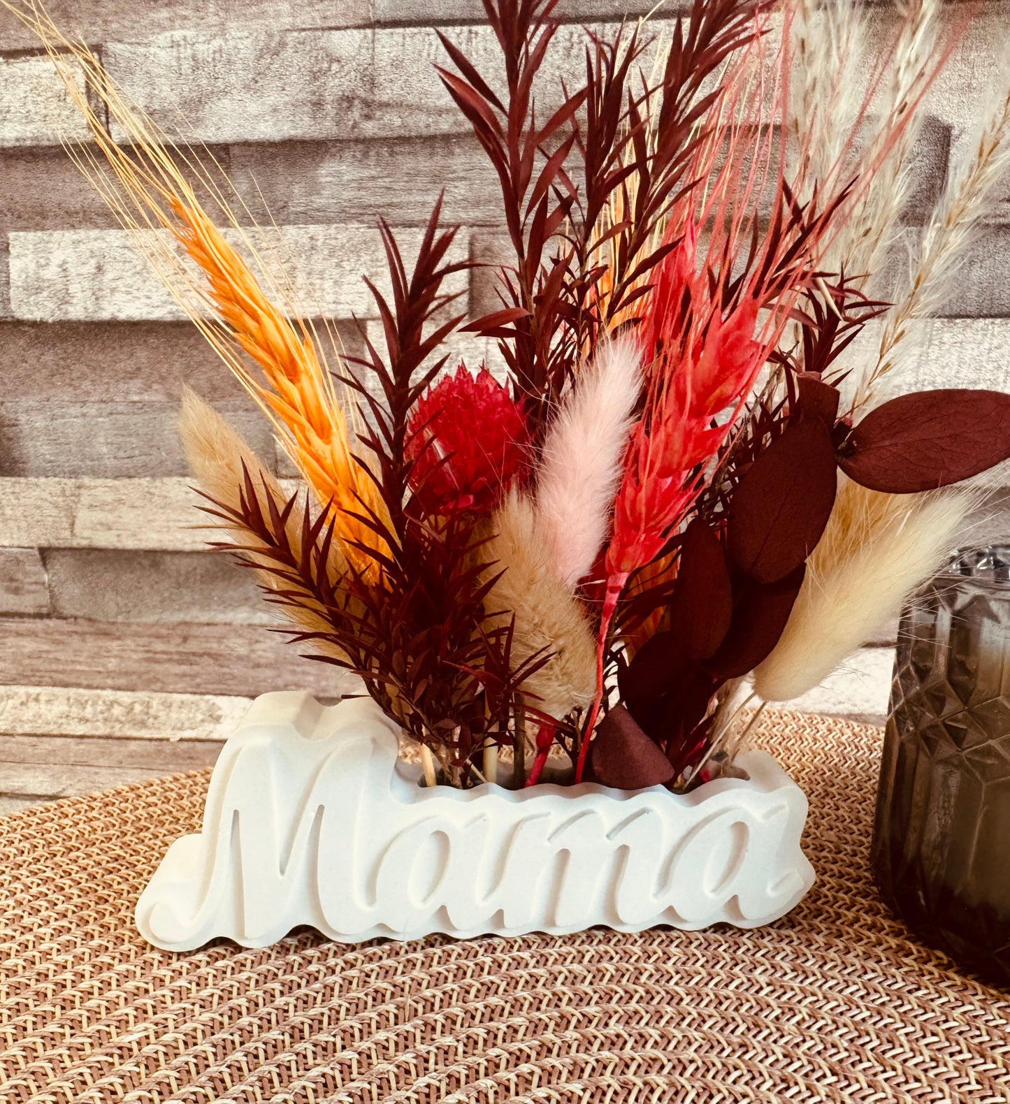 Silikonform Mama Vase Schriftzug Muttertag