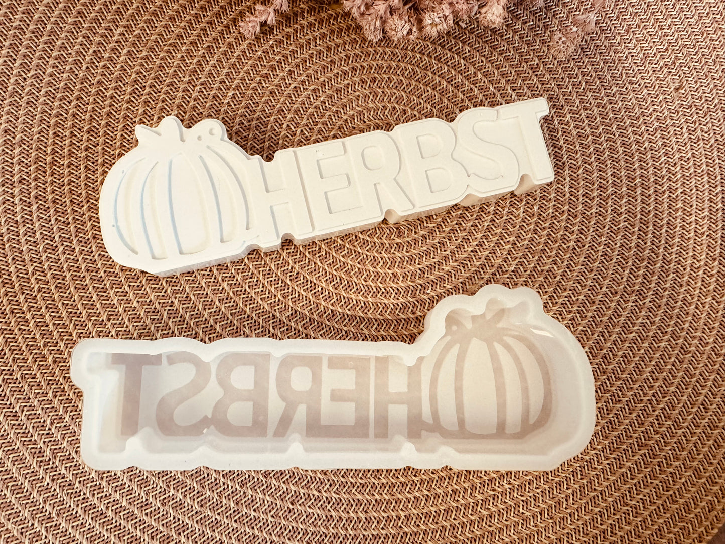 Silikonform Schriftzug Herbst
