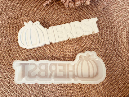 Silikonform Schriftzug Herbst