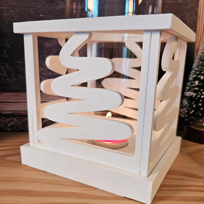 Silikonform: Laternen-Rahmen "Tannenbaum", modern