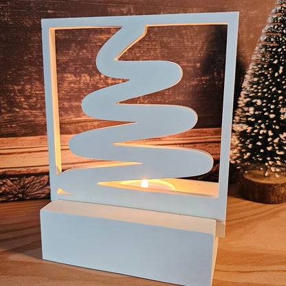 Silikonform: Laternen-Rahmen "Tannenbaum", modern