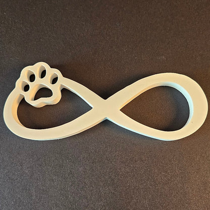 Silikonform: Infinity-Schleife "Pfote"