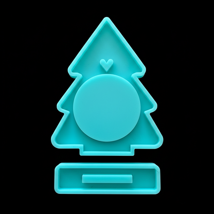 Silikonform: Tannenbaum für Dekoration