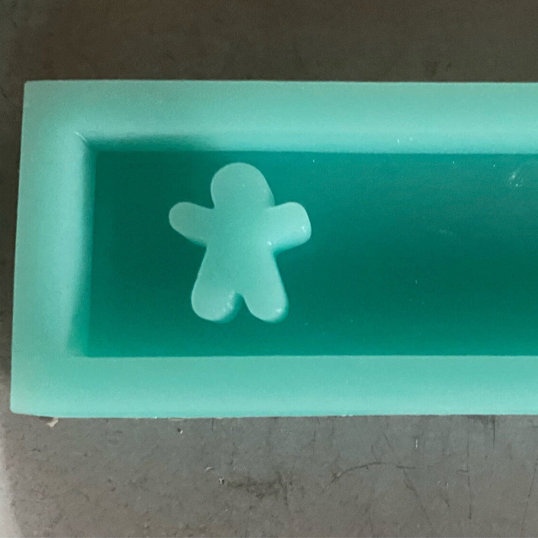 Silikonform: Klötzchen "Lebkuchenmännchen"