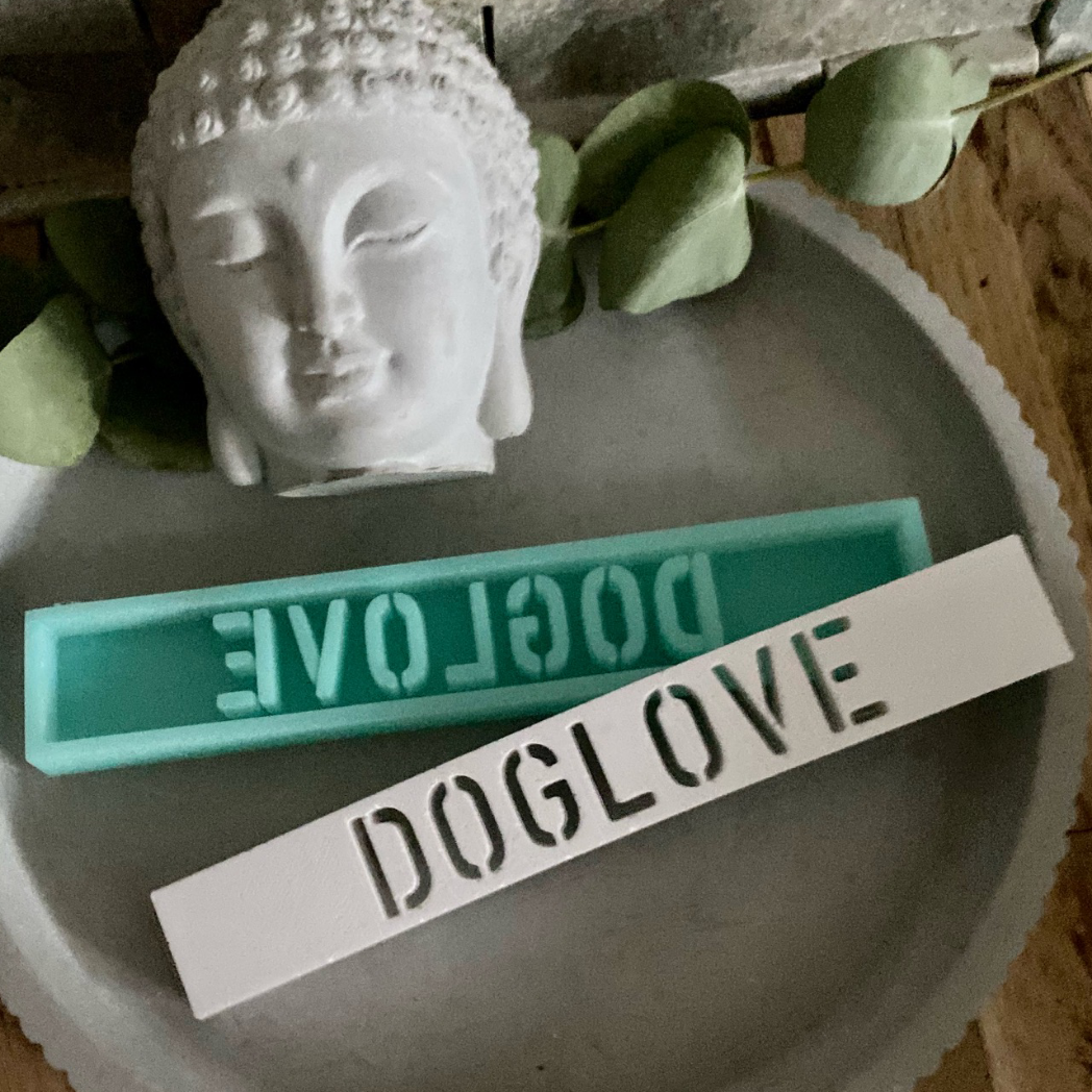 Silikonform: Klötzchen "Doglove"