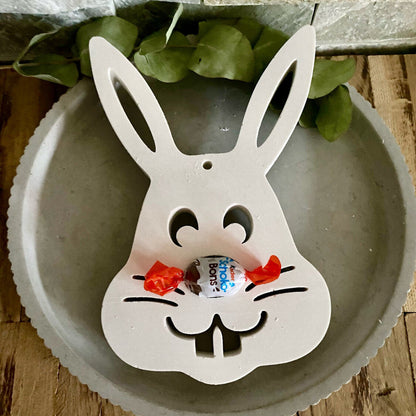Silikonform: Hase für Schokobonbons