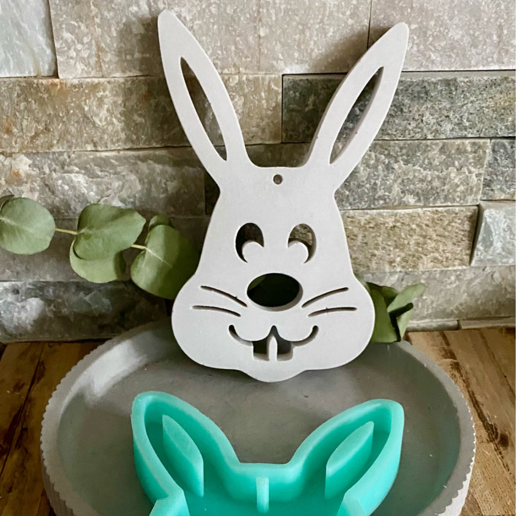 Silikonform: Hase für Schokobonbons